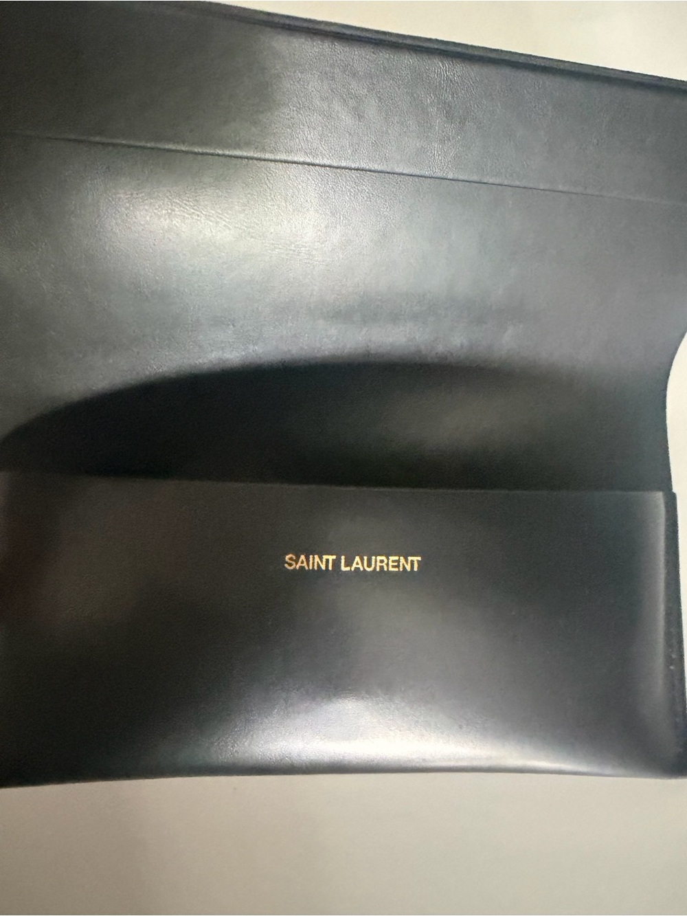 Saint Laurent Black Leather Lens case - Picture 4 of 6